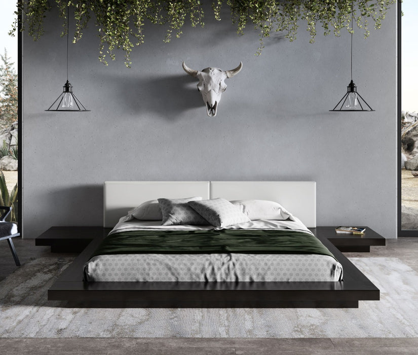 Tokyo - Contemporary Black and White Platform Bed