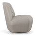 Tomlin - Contemporary Grey Woven Fabric Accent Chair