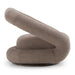 Tony - Modern Brown Fabric Swivel Accent Chair