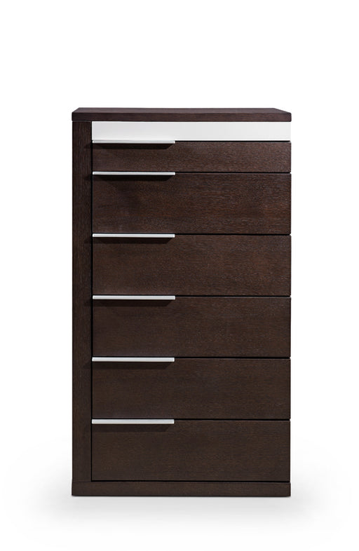Torino Modern Brown Oak & Grey Chest