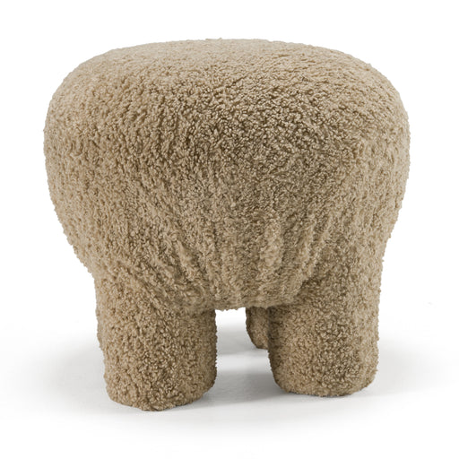 Trevor - Modern Tan Fabric Ottoman
