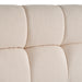 Tyree - Modern Tufted Off-White Fabric Bed