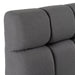 Eastern King Tyree - Modern Tufted Grey Fabric Bed