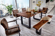 Taylor - Large 87" Modern Live Edge Wood Dining Bench