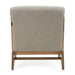 Vance - Modern Sand Fabric + Wood Accent Chair