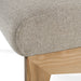 Vance - Modern Sand Fabric + Wood Accent Chair