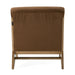 Vance - Modern Brown Fabric + Wood Accent Chair