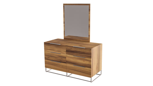 Lorenzo Italian Modern Light Oak Mirror