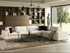 Vicki - Modern Off-White Fabric Modular Armless Seat