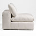 Vicki - Modern Off-White Fabric Modular Armless Seat