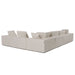 Vicki - Modern Off-White Fabric Modular Corner Seat