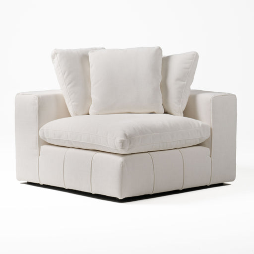 Vicki - Modern Off-White Fabric Modular Corner Seat