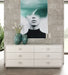 Ovidius + Victoria - Modern White Crocodile Lacquer Bedroom Set
