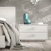 Victoria Modern White Crocodile Nightstand