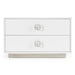 Victoria Modern White Crocodile Nightstand