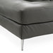 Viola - Italian Contemporary Blue-Grey Leather Right Facing Sectional Sofa