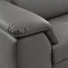 Viola - Italian Contemporary Blue-Grey Leather Right Facing Sectional Sofa