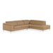 Viola - Italian Contemporary Deserto Leather Right Facing Sectional Sofa
