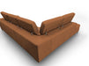 Viola - Italian Contemporary Cognac Leather Left Facing Sectional Sofa