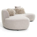 Weldon - Modern Grey Fabric Curved Sectional Sofa