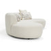 Weldon - Modern Cream Fabric Curved Sectional Sofa
