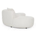 Weldon - Modern Off-White Fabric Curved Sectional Sofa