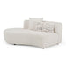 Weldon - Modern Off-White Fabric Curved Sectional Sofa