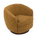 Wendt - Modern Mustard Fabric Swivel Accent Chair