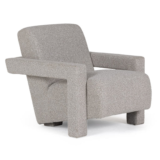 Wylie - Modern Light Grey-Beige Fabric Accent Chair
