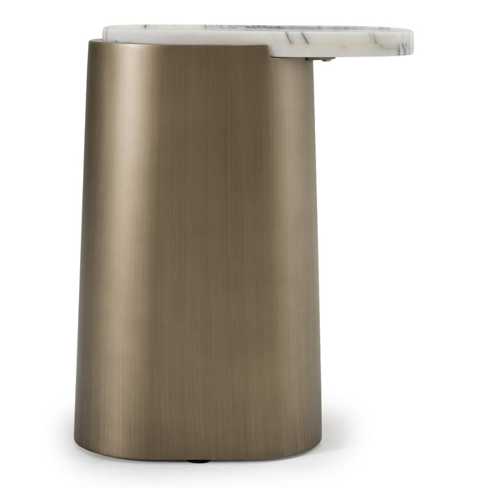 Yano marble and brass end table