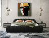 Yolonda - Modern Black Fabric Bed
