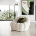 Yolonda - Modern Curved Off-White Fabric Sofa Set