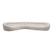 Yolonda - Modern Beige Curved Sectional Sofa