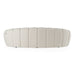 Yolonda - Modern Curved Off-White Fabric Sofa