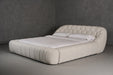 Yolonda - Modern Off-White Fabric Bed