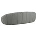 Yolonda - Modern Curved Light Grey Fabric Sofa