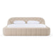 Yolonda - Modern Beige Fabric Bed