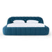 Yolonda - Modern Dark Teal Fabric Bed