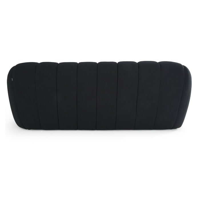 Yolonda - Modern Black Fabric Bed