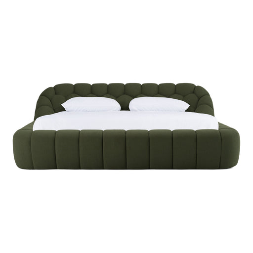 Yolonda - Modern Green Fabric Bed
