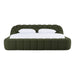 Yolonda - Modern Green Fabric Bed