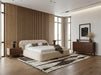 Yolonda - Modern Beige Fabric Bed