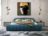 Yolonda - Modern Dark Teal Fabric Bed